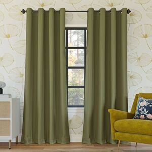 Sun Zero - 52"x63" Sun Zero 100% Blackout Oslo Theater Grade  Green